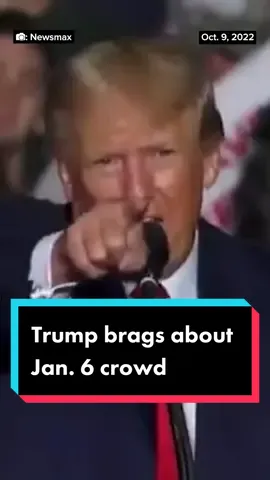 At an Arizona rally this past weekend, Donald Trump bragged about the size of the January 6th crowd.