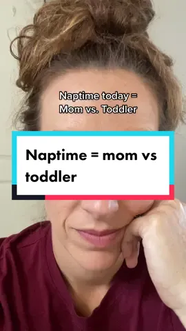 Who’s gonna win? #napstrike #momvstoddler #momvtoddler #tiredmom 