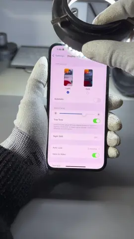 Apple disables the functionality of auto brightness after a screen replacement on the iPhone 14 Pro. Is it right that they’re allowed to do so? #fyp #foryoupage #iphone14pro #techtok 