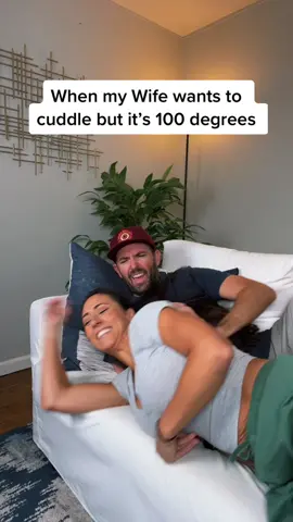 It’s wayyyy to hot for that 😂 #couple #couplegoals #husbandwife #comedy #wife #husband #relatable #Relationship 
