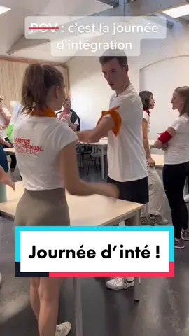 Selon vous quelle équipe a remporté ces olympiades ?🤪  #integration #school #etudiant #mediaschool #angouleme #dog 