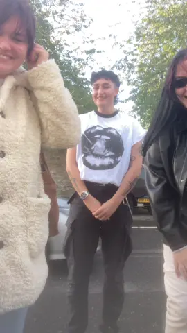 My side chicks just happy to be in the video fr #butch #lgbt #lesbian #butchfashion #outfittok @libbyhutchison96 @rebeccaconacher 