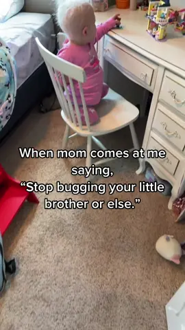 Though she be but little she is fierce🤨.        #bringtheaction #bringtheactionchallenge #brittanyspears #Siblings #bellabrave #sillytok #fyp #foryoupage #momproblems #momprobs #kidsoftiktok #MomsofTikTok 