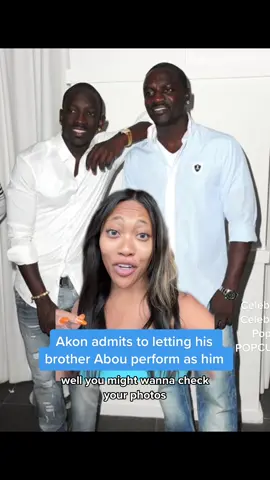 Akon admits to letting his brother Abou perform as him back in the day😂😭 #akon #concert #laurenashleybeck #celebritygossip #bodydouble  
