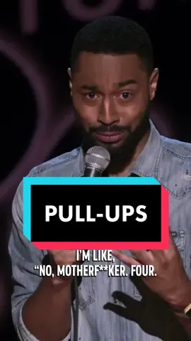 Tone Bell knows exactly how many pull-ups he can do. #standup #standupcomedy #workingout #tonebell