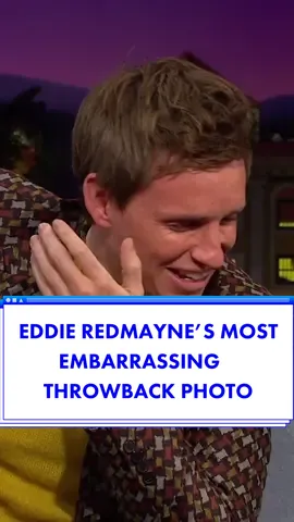 #EddieRedmayne gets furious at James for finding this old photo 👀 #throwback #LateLateShow #fantasticbeasts #JamesCorden 