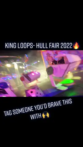 King Loops (Sheridan Wesley) #hullfair #insane #funfair #ride #insane #england #scary #upsidedown #rides #music #fyp #foryoupage 