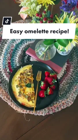 Why are cooking videos so fun? 😂 #omeletterecipe #omeletteflip #veggieomelette #turkeysausage #cookwithme #mybohojunglebook 