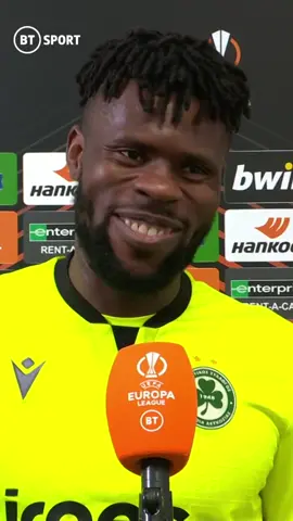 A night to remember for Omonoia keeper & United fan, Francis Uzoho! 🤩 #EuropaLeague #UEL #Football #Soccer #BTSport 