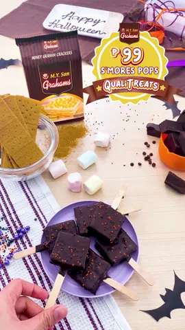Trick or Sweet Treat with M.Y. San Grahams S’mores Pops! #P99QualiTreats #EasyAsOneTwoTreats