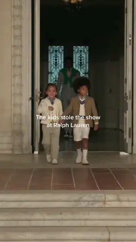 The kids stole the show at Ralph Lauren 🥹 #ralphlauren #fashion #model #Runway #catwalk 