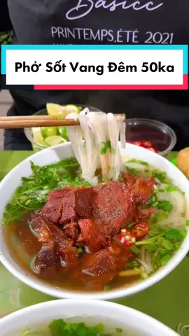 Quán Phở Sốt Vang Mở Xuyên Đêm Ngon Chất Lượng Mà Không Phải Ai Cũng Biết #food_wanderlust #ancungtiktok #food 
