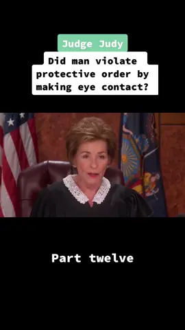 Did man violate protective order by making eye contact? #fyp #parttwelve #judgejudy #story #debate #evidence #proof #brotherinlaw #lawsuit #plaintiff #defendant #girlfriend #fiance #guilty #innocent #episode #show #drama #civil #court #judgement #assault #smoker #camera #slotmachine #food #sick #breathe #sister #school #online #highschool #grandma #support #foodstamps #ebt #county #socialsecurity #disability #birthdefect #neurosurgeon #broken #son #work #pictureform #pictureday #key #chevyimpala #traveledroad #car #friend #silvercar #food #kitchentable #money #theif #wife #hospital #miscommunication #bankaccount #orderofprotection #violation #casino #practice #video #dairyqueen #management #unemployed #gasstation #littlestore #recovery #supeona #details #policereport #restrainingorder #eyecontact #deputy #footage #dismissed #arguement #lies #truth #viral #foryou 