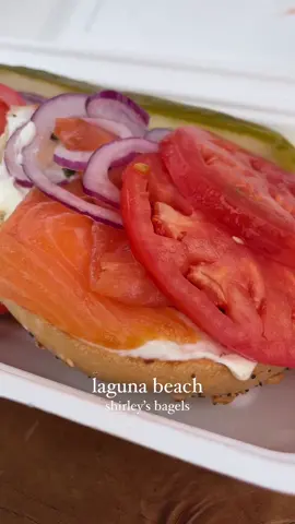 perfect way to start my saturday 🥯 #bagel #bageltok #coffeetiktok #coffeeaddict #lagunabeach #coffeeshop #Foodie #food #socal 