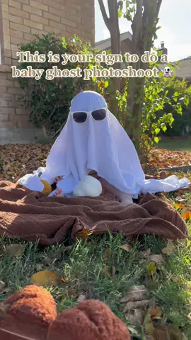 Baby ghost 👻🥹🫶🤍 #babyghost #ghostphotoshoot #october #MomsofTikTok 