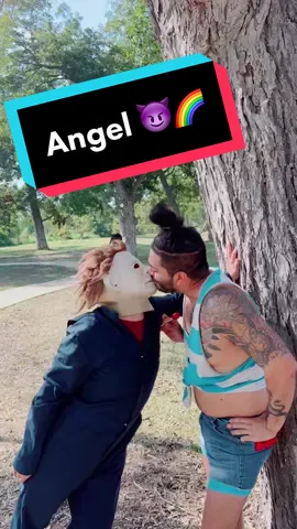 Angel and Michael Myers on a Date 😈🌈💕💕🎃🥰🥰❤️💓😘😘 #michaelmyers #halloween #jasonvoorhees #stupidbAtch #fyp #foryou #viral 