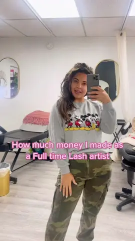 How much money you can makw as a full tiem lash artist 💪🏼 edicational purpose only. As a business money flows and each day is different #lashartistoftiktok #lashartistsalary #lasheducation #lashmoney #lashsalary #lashbusiness 