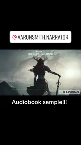 Will you be getting the audiobook of The Eldritch Hunt? #seasoniftheruner #darkfantasy #BookTok #audiobook 