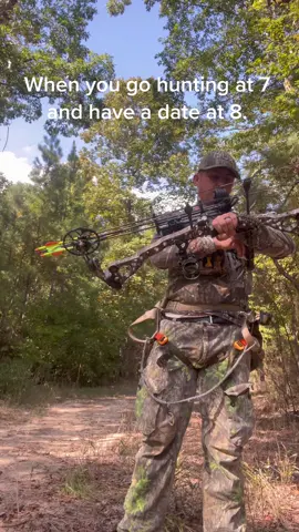 I gotta be back in the tree by noon. #deaddownwind #bowhunting #archery #datenight 