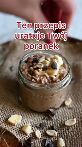 Ten przepis uratuje Twój poranek 💪🏻 #sniadanie #owsianka #czekolada 