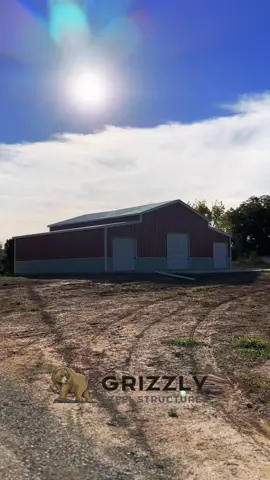 LOOK AT THIS BEAUTIFUL METAL BARN!! 😍😍😍 It was a pleasure working with Mr. Robinson. He knew exactly what he wanted and we brought his dream building to life. It was a memorable moment for everyone that worked so hard on this project!  Call us today ☎️336.281.8650☎️  Design your own today: 3dbuilder.grizzlysteelstructures.com #metalgarage #dreambuilding #fyp #foryou #foryourpage #DIY #diyproject #steelbuilding #steelframe #steelstructure #thegrizzlyway #metalbuilding #carport #metalbarn 