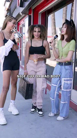 Are you team nice guy or bad boy? #StreetInterview #Relationships #Dating #Boyfriend #LA