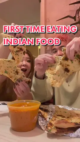 Replying to @kaylabayla074 FOOD REVIEW | bestfriends first time eating Indian Food Butter Chicken and Naan🫓 #fyp #foodtiktok #mukbang #foodreview #Foodie #indianfood 