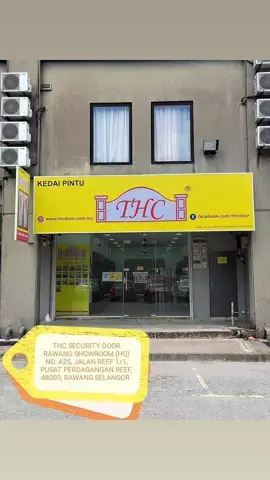 ✐ 𝐓𝐇𝐂 𝐒𝐄𝐂𝐔𝐑𝐈𝐓𝐘 𝐃𝐎𝐎𝐑🏢 RAWANG SHOWROOM ADDRESSNO A25(GF), JALAN REEF 1/1, PUSAT PERDAGANGAN REEF, 48000, RAWANG, SELANGOR 📲 𝗪𝗵𝗮𝘁𝘀𝗮𝗽𝗽https://wa.me/+60102069036(Lyn )🔎 𝗧𝗛𝗖 𝗘-𝗖𝗔𝗧𝗔𝗟𝗢𝗚 http://thcdoor.com.my/index.php📺 𝗧𝗛𝗖 𝗬𝗼𝘂𝘁𝘂𝗯𝗲https://youtube.com/channel/UCg5J6_O-0Eotm977oVDrqLg⏰ 𝗕𝗨𝗦𝗜𝗡𝗘𝗦𝗦 𝗛𝗢𝗨𝗥𝗦:Monday to Saturday10.00A.M - 7.00P.MEvery Sunday Close 😉