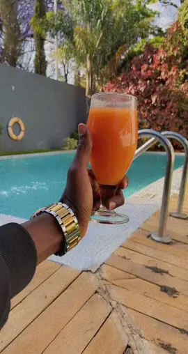 Chilling by the pool