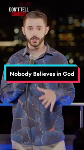 “Nobody Believes in God” 🎤: @Zach Brazão | #donttellcomedy #zachbrazao #standup #comedy #fyp #satire #massachusetts #masshole #religion #christiantiktok 