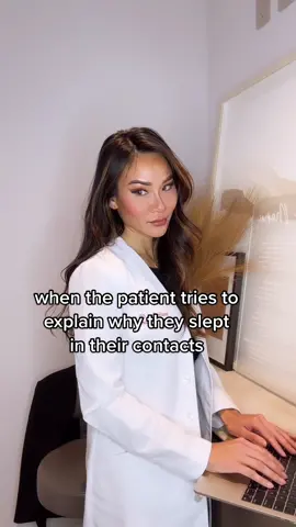 just switch to dailies 😩 #contactlenses #doctor #halloween #optometrist #medicine #viral 