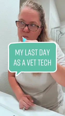 I always said I would work the floor until I couldn’t. Its bittersweet but I cant wait to see where this field takes me in management ❤️ #veterinarymedicine #vetmed #vettech #veterinary #vetnurse #vet #vettechtok #vetnursetok #vettok #vetmedlife 