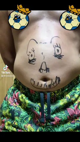 #腹芸  #油性マジック落ちない