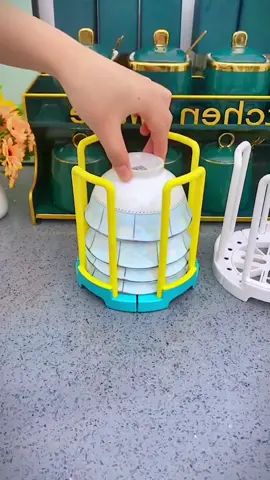 Retractable drain bowl frame, size bowl can be received, clean health is not easy to breed bacteria#goodthing #goodthings #thekitchenisreceived #goodthingstoshare #rotating #rack #dishrack