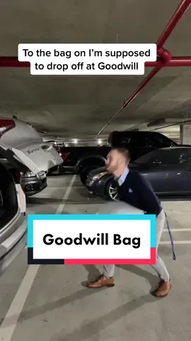 He never dropped off the bag at Goodwill, it proceeded to sit in his trunk for 2 years before getting thrown away #goodwill #imcomingbackforyou #funny 