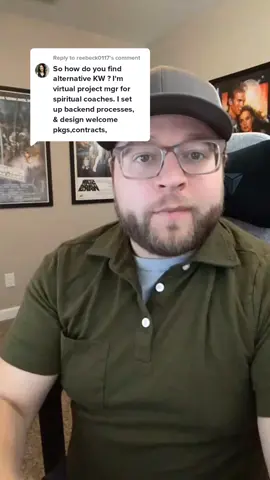 Replying to @reebeck0117 #greenscreen virtual project manager keyword difficulty