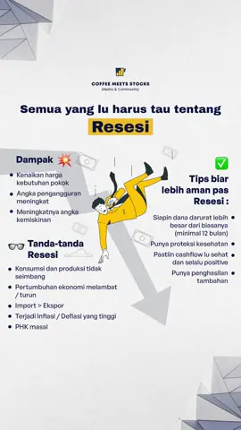 Lagi bangan yang ngomongin tentang resesi, tapi ada juga yang bilanh gam bakal resesi. Jadinyang bener yang mana? dari pasa bingung yuk kita pelajarin resesi apa aja sih dampak, tanda-tanda, dan tips biar aman pas resesi #coffeemeetstocks #saham #investasi #temaninvestasimu 