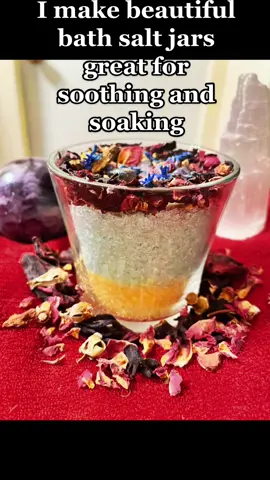 Bathsalt jars made exclusively by me set with pure intentions 🌻✨☀️ #fypシ #fyp  #viral  #DidYouYawn  #viraltiktok  #tarotreadersoftitktok  #channelledmessage  #goddesses  #divinefeminine  #divinemasculnine  #bathsalts  #bathsalt  #bathsaltsoftiktok  #bathsaltsoak 