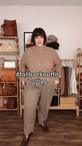 An item i cant wait to wear again - wool pants #plussizestyle #falloutfits #plussizefashion #plussizefallfashion #neutraloutfit #neutralstyle #size16 