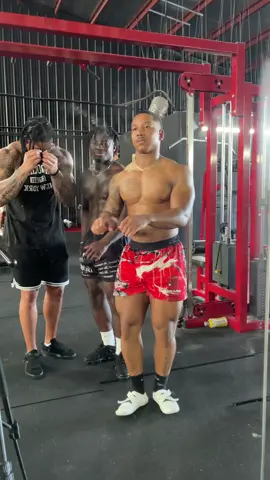 Me and  @Justinjonezs need some dance lessons.  @supersaiyansam😈 doesn’t #gym #GymTok #Fitness #micdup 
