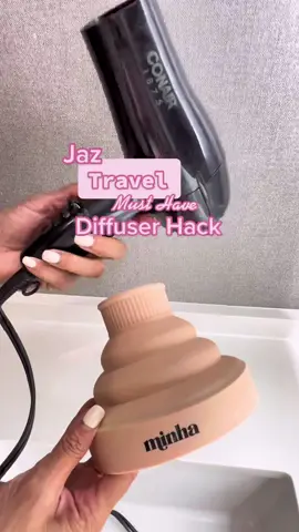 Diffuser Hack for Travelers  #traveltips #travelhacks #travelmusthave #curlyhairdiffuser #hairdiffuser #curlyhairmusthaves #curlyhair #traveltiktok #curlytok #packingtips #curlydiffuser #flightattendantlife 