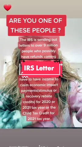 You don't have to wait for the letter!  #taxtips #irs #llbosco #redheartsclub #stimulus #childtaxcredit #incometaxes #checkintoit #llbosco #economicimpactpayment #americanrescueplan #help 