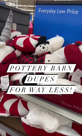 These @walmart pillows are only $12.97! You can find them on my LTK - link in my bio. The Pottery Barn holiday pillows are from $40-$80 😳 Grab these Walmart dupes before they sell out! #walmart #walmartfinds #walmarthome #walmartdeals #dealsdealsdeals #throwpillows #potterybarn #christmasdecor #tistheseason #hohoho #neverpayfullprice #bargainshopper #budgetfriendly 