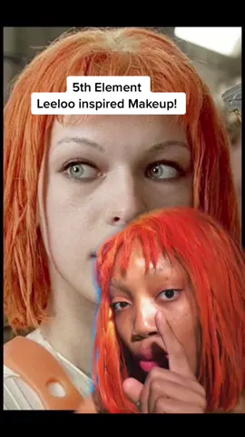 Leeloo inspired MAKEUP #5thelement #leeloocosplay #leeloocostume #makeuptransformation #scifimakeup #halloweenmakeup #inspiredmakeup #halloweencostume #leeloodallasmultipass 
