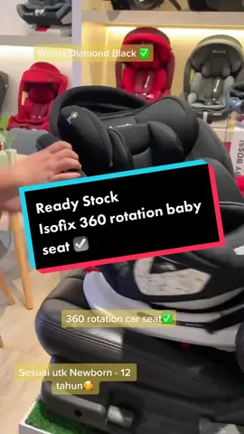 Stock dah Sampai😍 Car Seat isofix boleh berpusing2☑️ Model Hot SELLING☝️ #smartgobaby #comsafe #isofix360 #babyseat #carseat #babyseatwithSunshade #mirosapproved