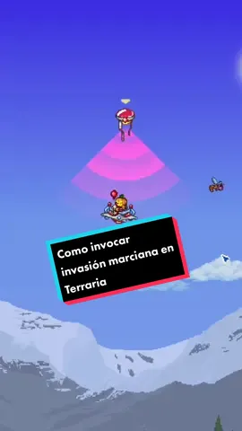 Como invocar la invasión marciana en Terraria.#survival #terraria #2d #minecraft2d #ovni 