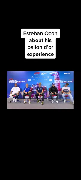 And a little extra part of his pressconference 😊 #formula1 #f1 #estebanocon #ballondor2022 #f1tiktok #f1fyp 