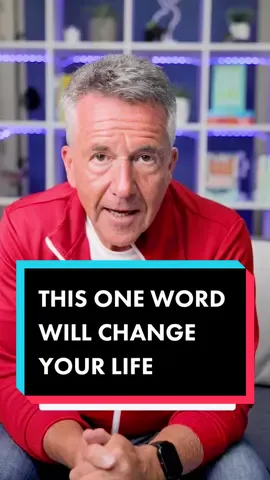 This one word will change your life #fyp #foryoupage #psychologist #mindsetmotivation #motivational #motivationalmindset #professorontiktok #tiktokmindset #wordschangelives #wordsofwisdom #wordswordswords #wordsmatter 