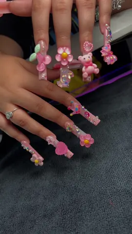 Kawaii Nails 💗  #tiktoknails #nailtok #nailinspo #acrylicnail #nailart #nailtutorial #capecoralnailtech 
