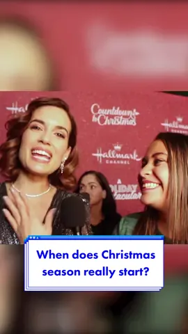 #CountdowntoChristmas kicks off the most wonderful time of the year! 🎄 #brantdaugherty, #torreydevitto, #johnbrotherton, and more stars of @Hallmark Channel’s new Christmas movies answer the controversial question: when does the Christmas season *really* start?